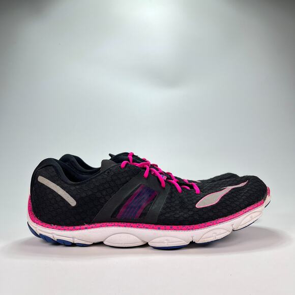 Brooks Pure Connect 4 Black Pink Running Shoes 1201761B051 Women's Size 11 - Picture 1 of 10